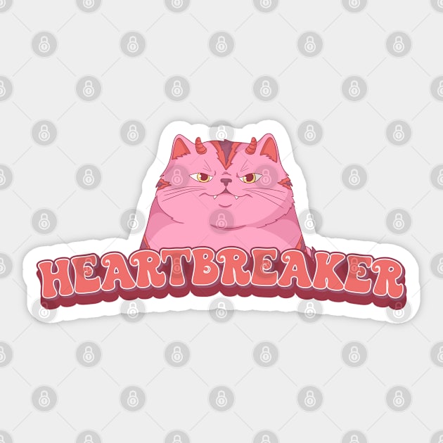 Heartbreaker Sticker by MZeeDesigns